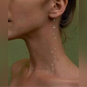 Water Drop Earring 18K gold plated silver new